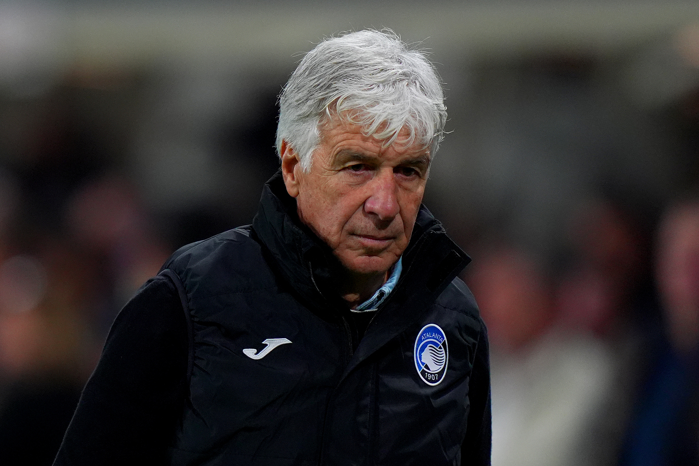 Il tecnico dell'Atalanta Gian Piero Gasperini durante la sfida di Serie A al Gewiss Stadium contro il Monza