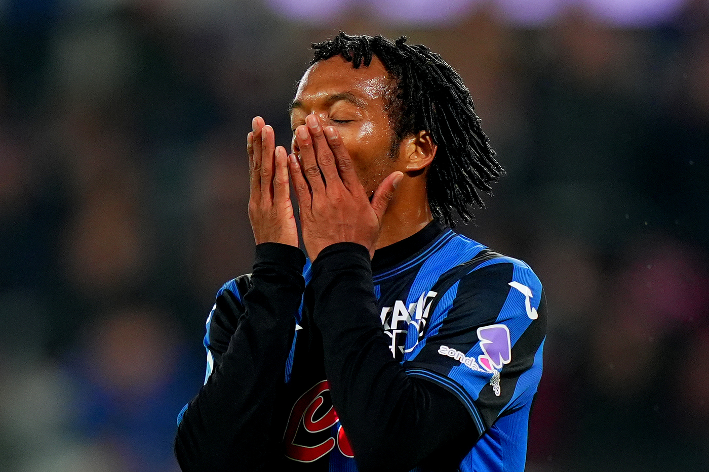 Juan Cuadrado con la maglia dell'Atalanta